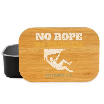 No Rope No Problem - Lunch Box - black - Front