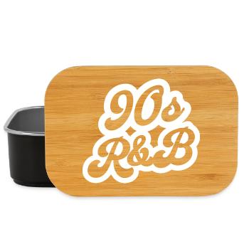 90er R&B Retro-Skript-Logo - Lunch Box - Schwarz - Vorne