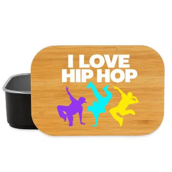 Ich liebe Hip-Hop-Vintage-Retro-Streetdance-Liebhaber - Lunch Box - Schwarz - Vorne