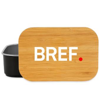 Bref humour minimal moderne - Boîte à goûter - noir - Devant