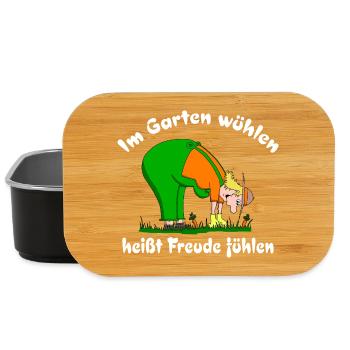 Hobbygärtner liebt Gartenarbeit - Lunch Box - Schwarz - Vorne