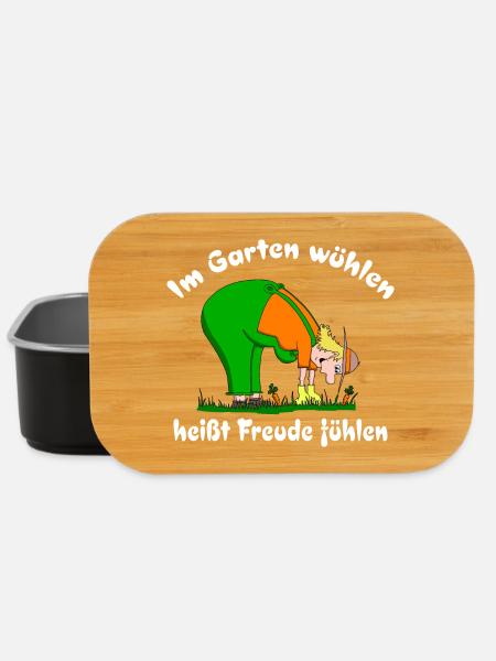 Hobbygärtner liebt Gartenarbeit - Lunch Box - Schwarz