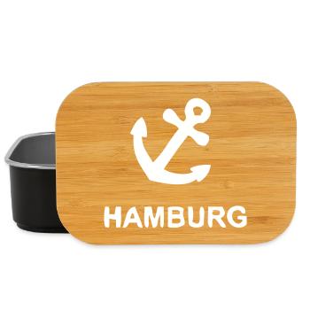 Hamburg Anker Hafen - Lunch Box - Schwarz - Vorne