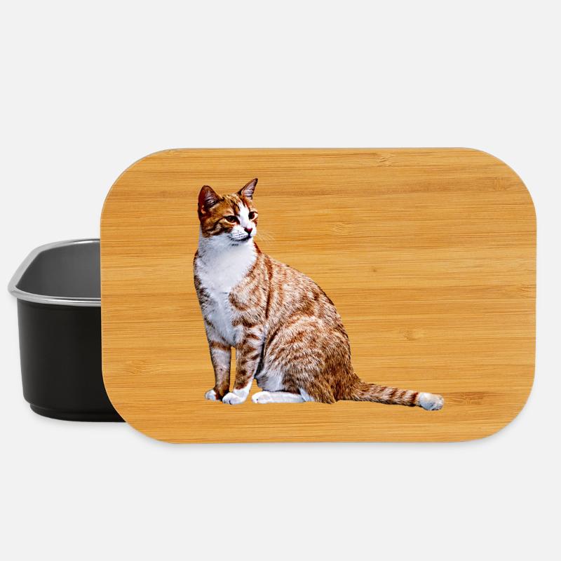 Cat Cats Cat Cats Cat Love - Lunch Box - black