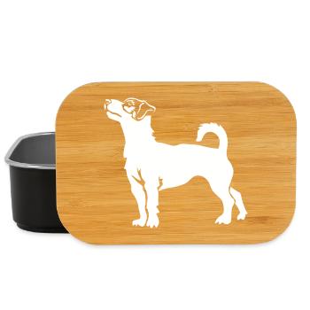 Jack Russell Terrier "Black Edition" - Lunch Box - Schwarz - Vorne