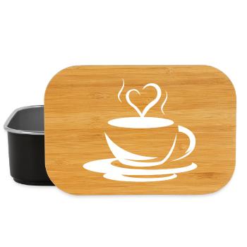 Icône café café icône logo icône illustration - Boîte à goûter - noir - Devant