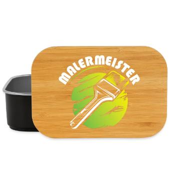 malermeister symbol logo betrieb farben maler - Lunch Box - Schwarz - Vorne
