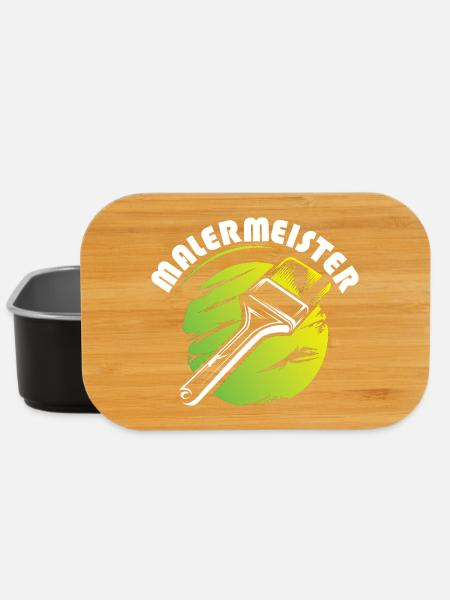 malermeister symbol logo betrieb farben maler - Lunch Box - Schwarz