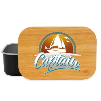 Capitaine Bateau à moteur Voilier Bateau Bateau - Boîte à goûter - noir - Devant