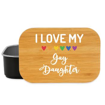 Ich liebe meine schwule Tochter - Lunch Box - Schwarz - Vorne