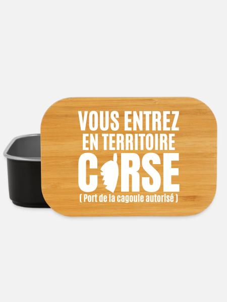 Corse, Corse humour, fierté Corse - Boîte à goûter - noir