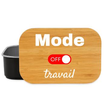 Off work mode - Lunch Box - black - Front