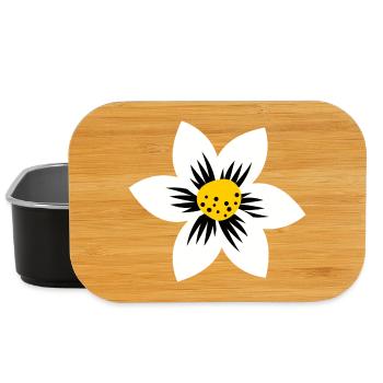 Flower power - Lunch Box - black - Front