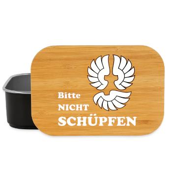 Bitte nicht Schüpfen - Lunch Box - Schwarz - Vorne