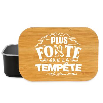 Plus forte que la tempête - Boîte à goûter - noir - Devant