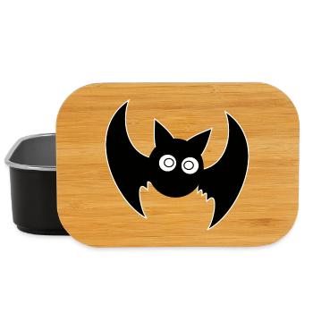 Halloween T-shirt chauve-souris effrayant mignon chemise - Boîte à goûter - noir - Devant