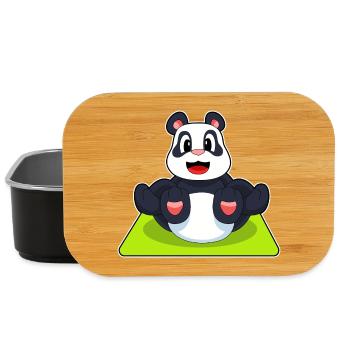 Panda Yoga Gymnastique - Boîte à goûter - noir - Devant