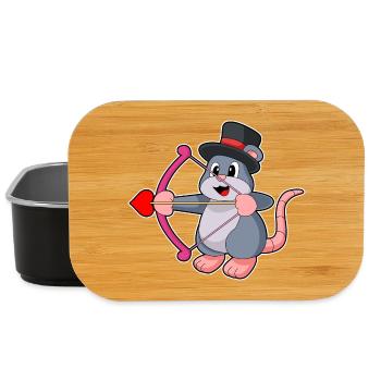 Mouse Groom Top Hat Wedding - Lunch Box - black - Front
