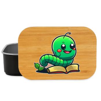 Bookworm - Lunch Box - black - Front