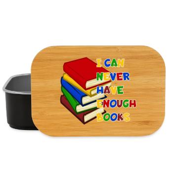 Man kann nie zu viele Bücher haben # - Lunch Box - Schwarz - Vorne
