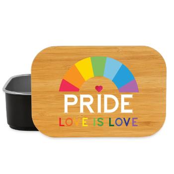 Pride - Love is Love. - Lunch Box - black - Front