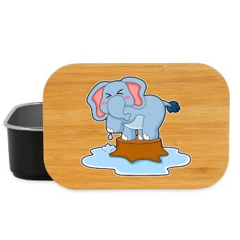 Elefant Wasser - Lunch Box - Schwarz - Vorne