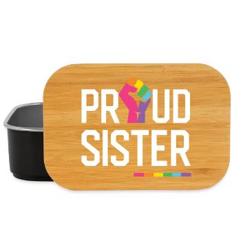 LGBT Pride Month - Proud Sister - Lunch Box - black - Front