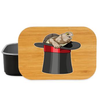 Turtle Wizard Cylinder - Lunch Box - black - Front