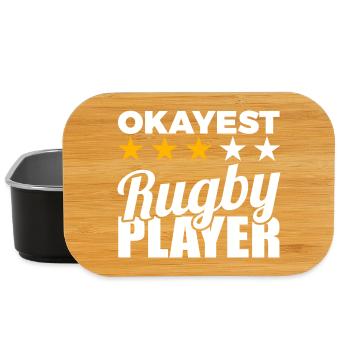 Funny rugby player - Lunch Box - black - Front