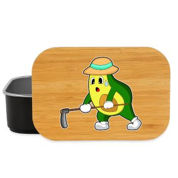 Avocado Landwirt Hacke Bauernhof - Lunch Box - black - Front
