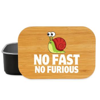 snail, gastropod, slug - Lunch Box - black - Front