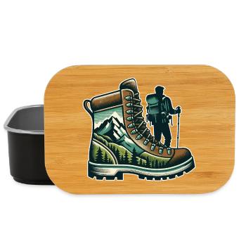 Chaussure randonnée Montagne Trekkeur Randonneur - Boîte à goûter - noir - Devant