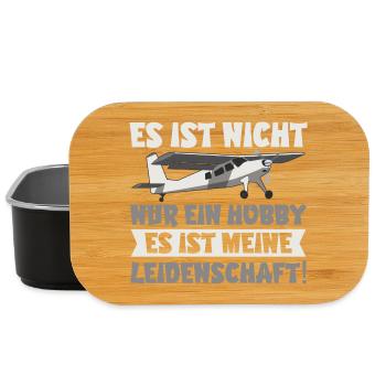 Flugzeugmodellbauer Modellflug Hobby Geschenk - Lunch Box - Schwarz - Vorne