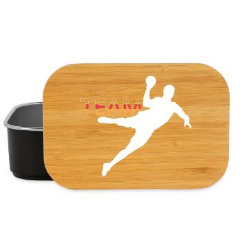Club de logo de l’équipe d’Allemagne de handball de l’EC - Boîte à goûter - noir - Devant