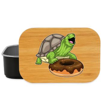 Turtle Donut - Lunch Box - black - Front