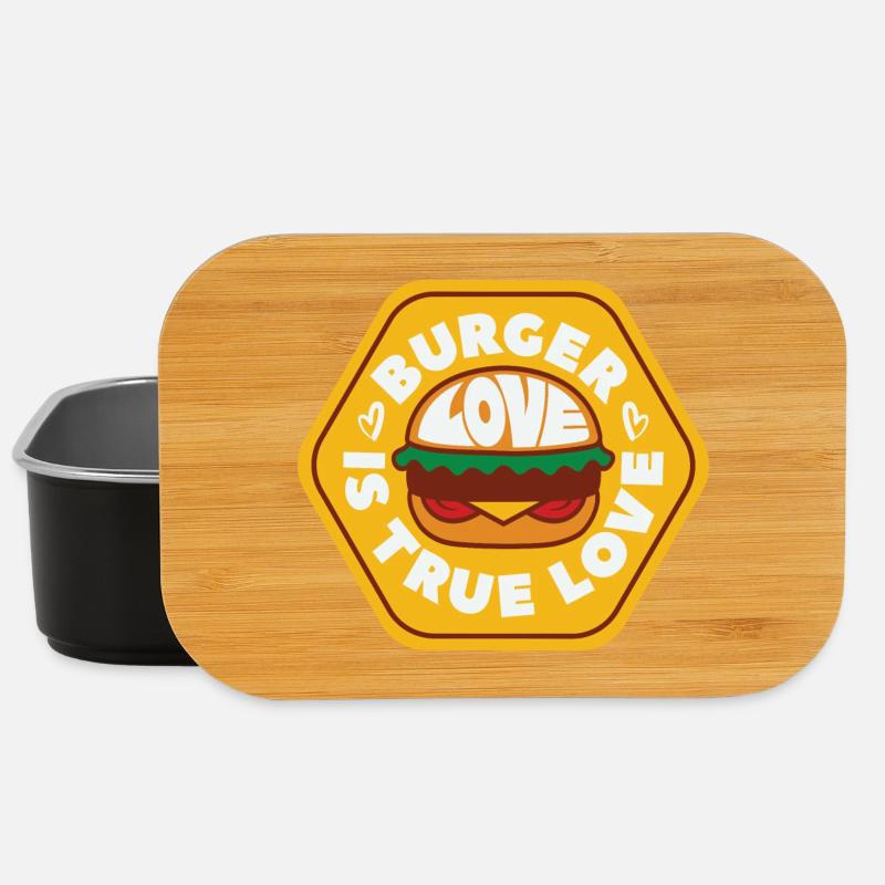 Burger Love - Lunch Box - black
