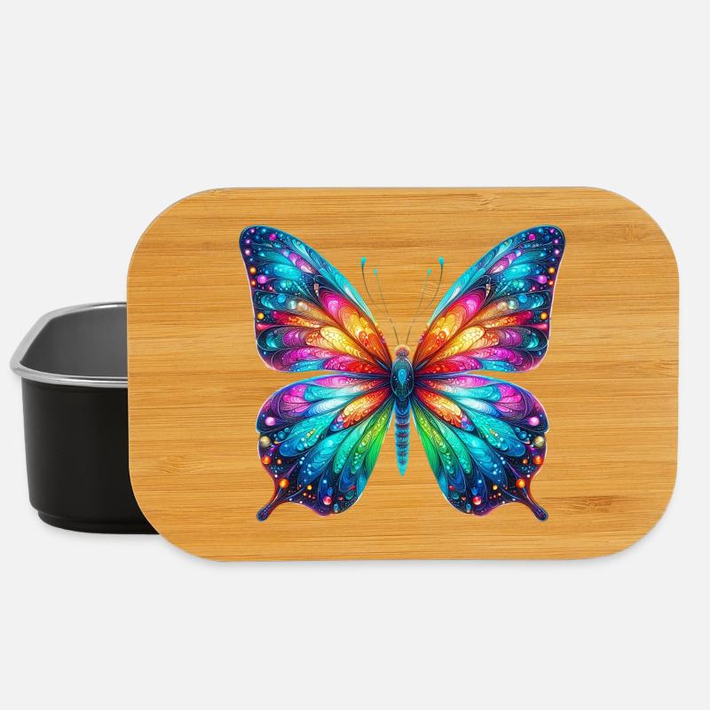 Schmetterling - Lunch Box - Schwarz