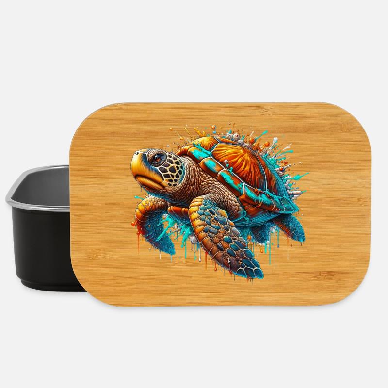Schildkröte - Lunch Box - Schwarz
