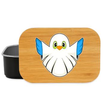 Bird Halloween Ghost - Lunch Box - black - Front