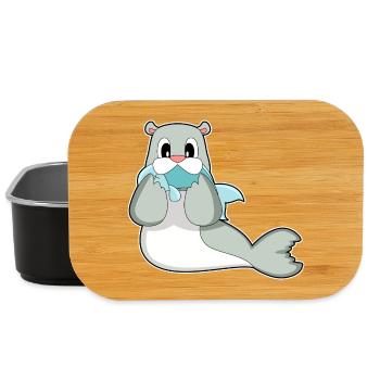 Seal Fish - Lunch Box - black - Front