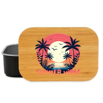 Summer Vibes - Lunch Box - black - Front
