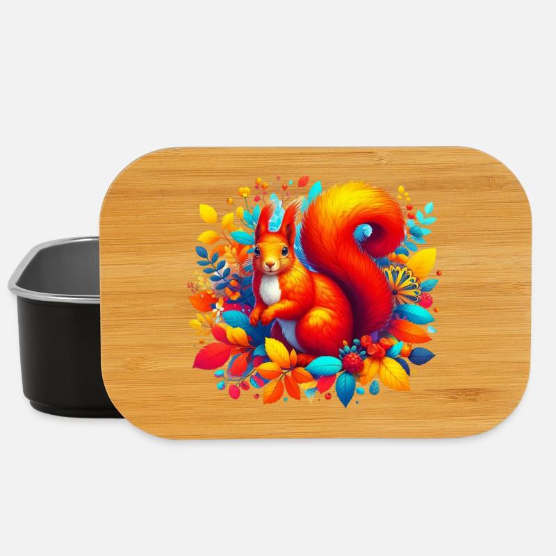 Eichhörnchen - Lunch Box - Schwarz