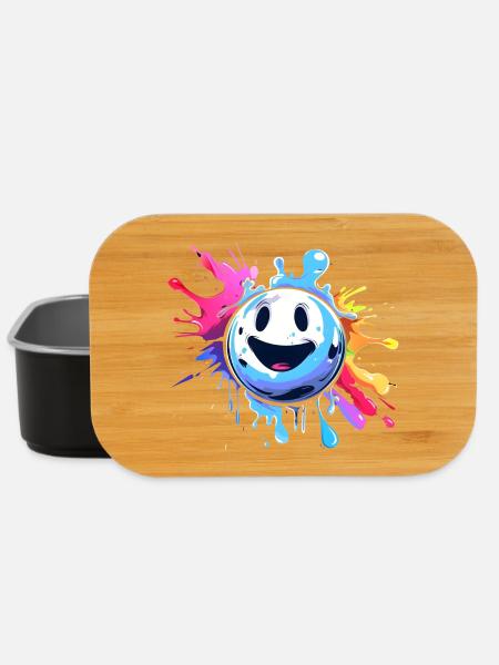 Cartoon Bowlingkugel - Lunch Box - Schwarz