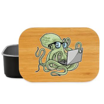 Octopus Laptop - Lunch Box - black - Front