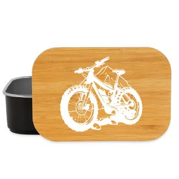 Lustiger Fahrradfahrer - Lunch Box - Schwarz - Vorne