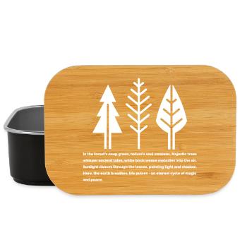 Forest Whisper – The Soul of Nature - Lunch Box - black - Front