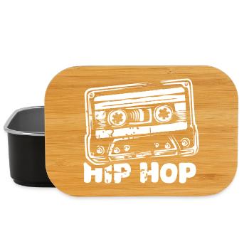 Hip Hop Cassette - rétro oldschool vibes - Boîte à goûter - noir - Devant