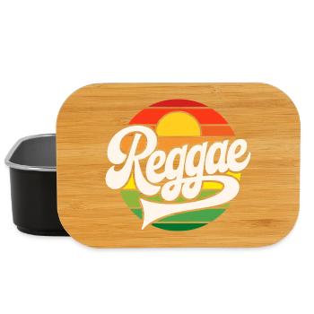  Reggae Retro Sunset - Lunch Box - Schwarz - Vorne