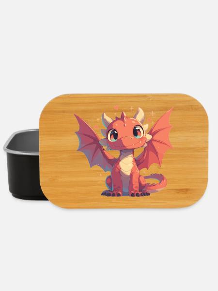 Drachen Drache - Lunch Box - Schwarz