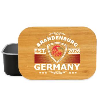 Armoiries du Brandebourg – Fierté de la patrie - Boîte à goûter - noir - Devant